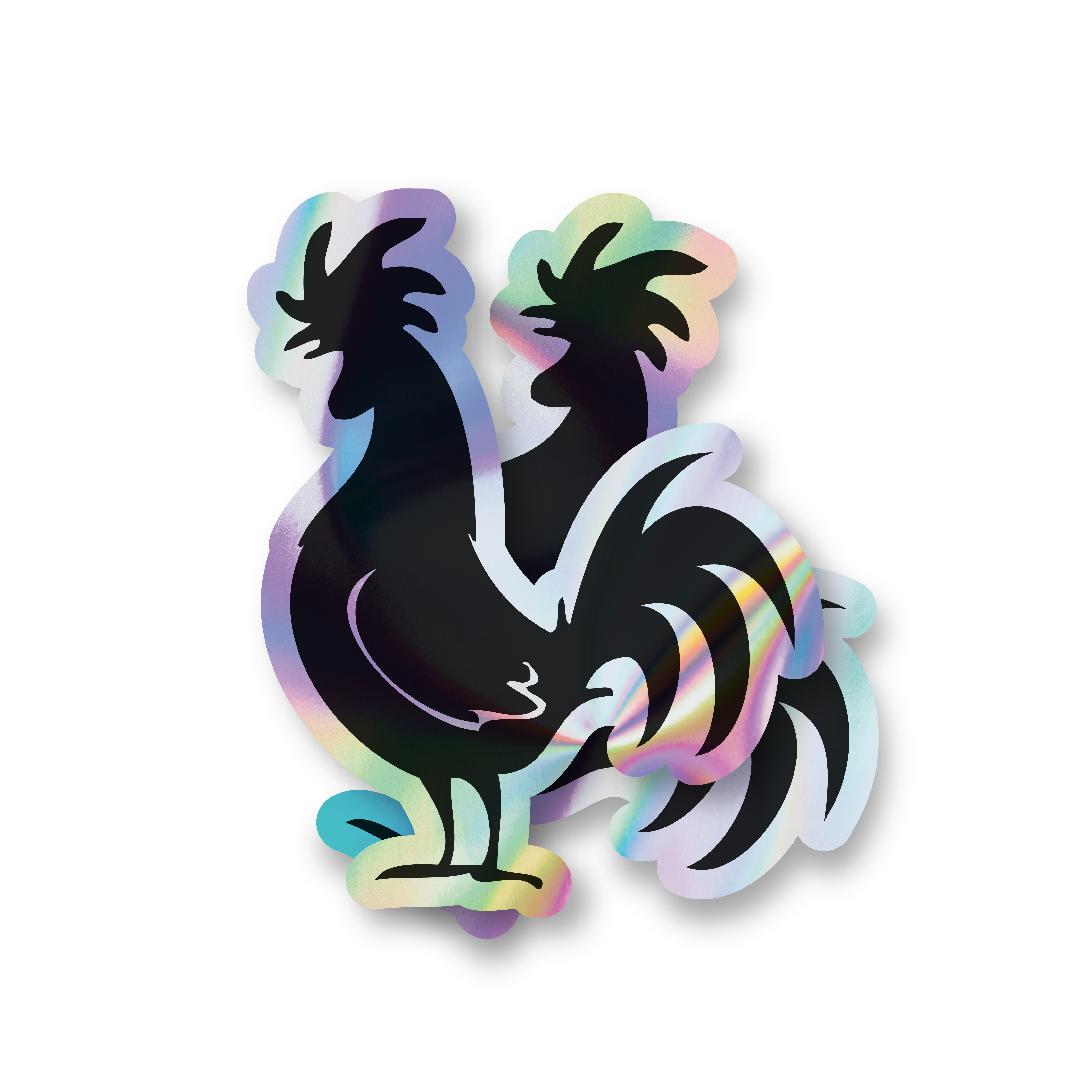 Custom holographic sticker product from Sticker Farmer